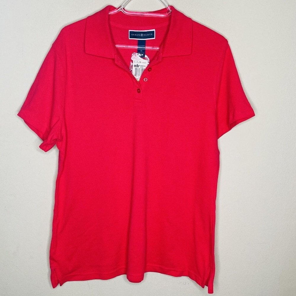 Karen Scott Polo Women M Pink Soft